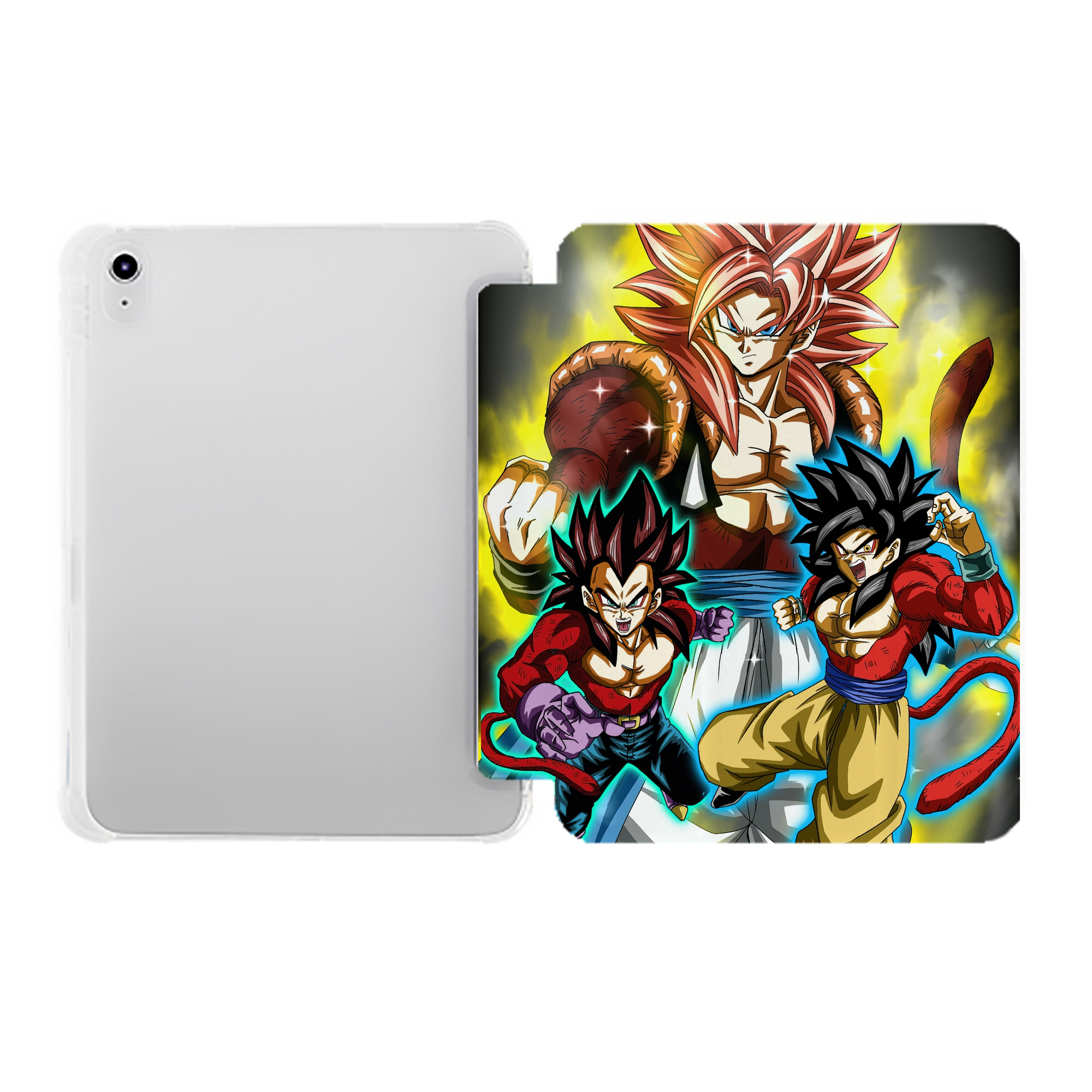 （画像用） ドラゴンボール DRAGON BALL IPad ケース ペン収納付き 三つ折りスタンド PUレザー×シリコン 対応機種9.5/10.5/10.9インチ